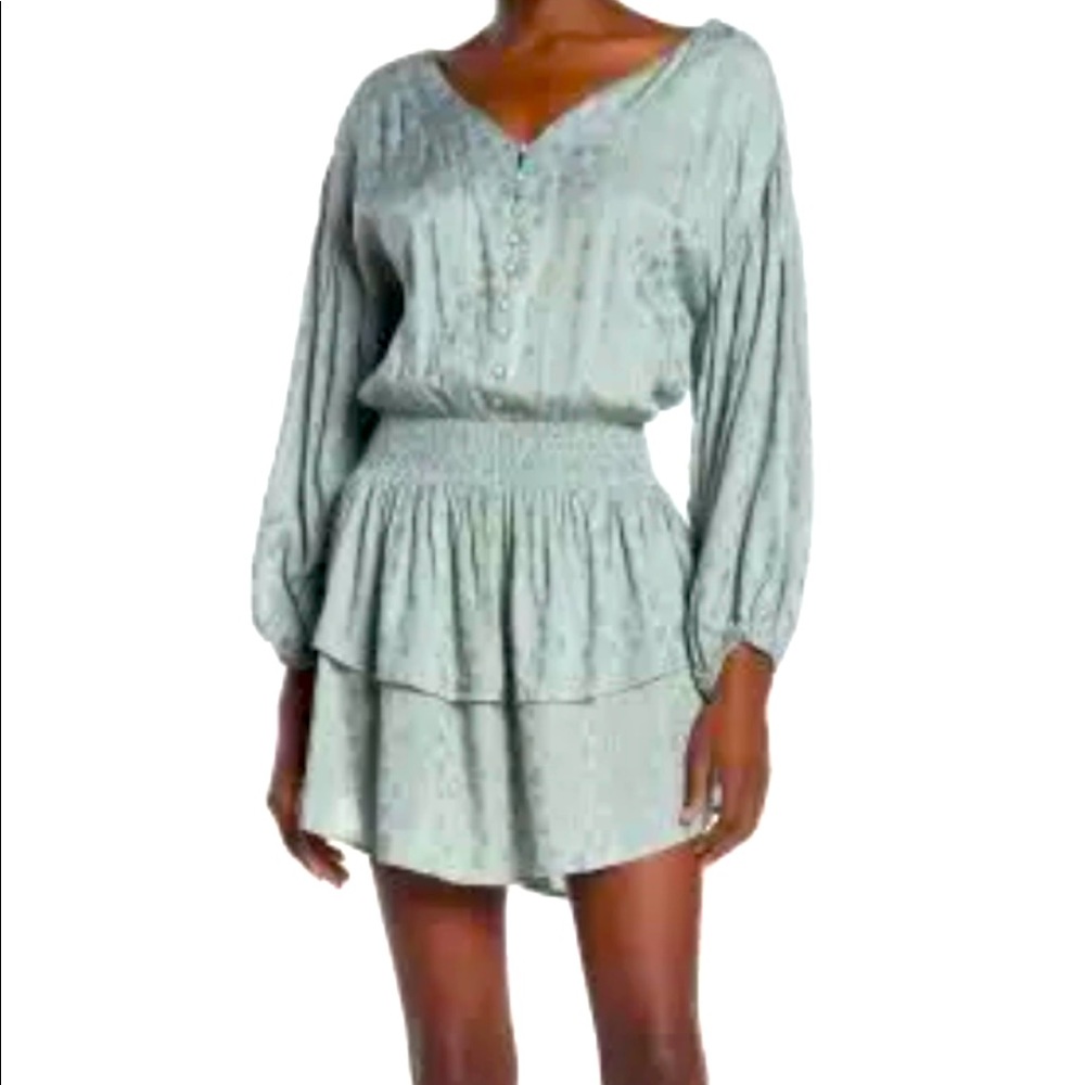 Mustard Seed smocked boho dress New M